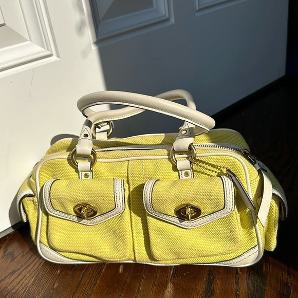 Coach Canvas And Leather Cargo Bag - Picture 1 of 9